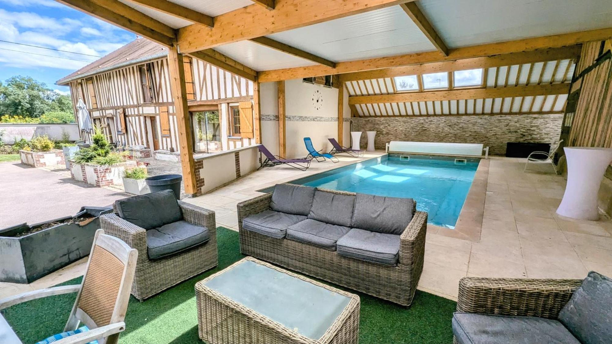 Maison Calme 14 Personnes, Piscine, Jardin Et Parking Bucheres Ngoại thất bức ảnh